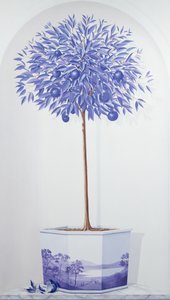 Arbre bleu de Chine dans une niche - Lincoln Seligman